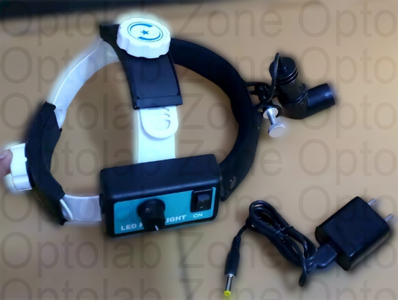 LED Headlight with Rechargeable Battery Attachment