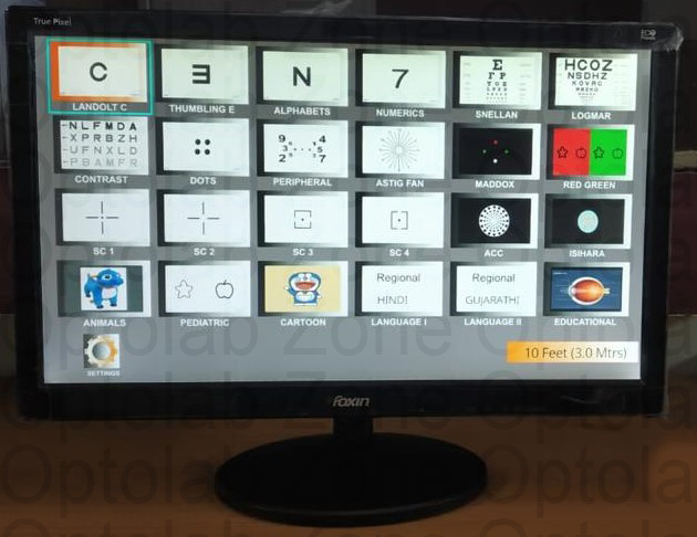 LED Vision Screen Chart